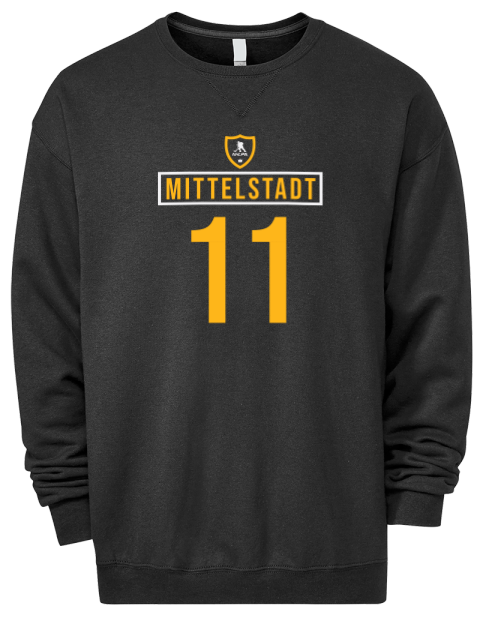 Away Jersey Casey Mittelstadt Premium Unisex Crewneck Sweatshirt | Swagsta