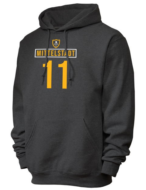 Away Jersey Casey Mittelstadt Unisex Hooded Sweatshirt | Swagsta