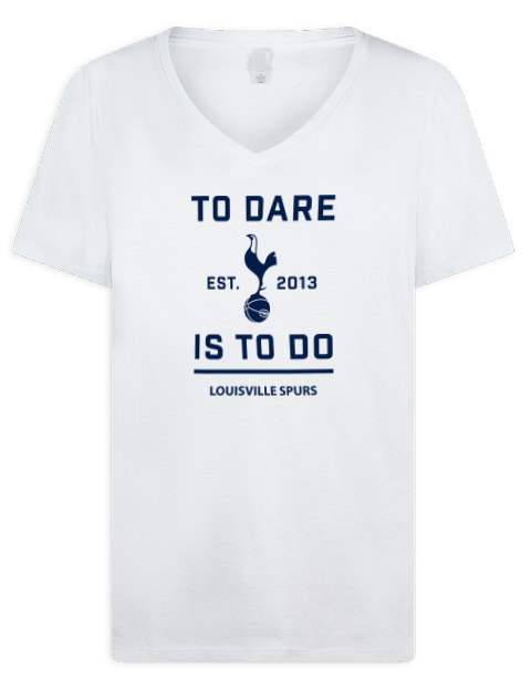To Dare Louisville Spurs Premium Ladies V-Neck T-Shirt | Swagsta