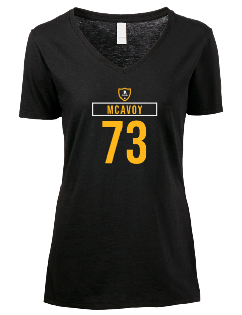 Away Jersey Charlie Mcavoy Premium Ladies V-Neck T-Shirt | Swagsta