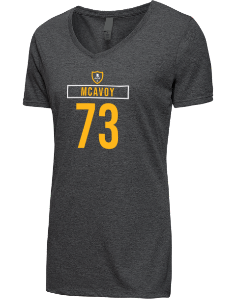 Away Jersey Charlie Mcavoy Premium Ladies V-Neck T-Shirt | Swagsta