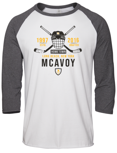 Classic Heritage Charlie Mcavoy Unisex Premium Three-Quarter Raglan T-Shirt | Swagsta