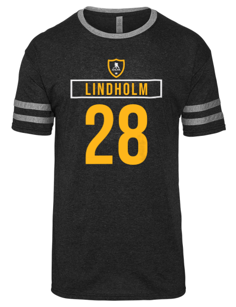 Away Jersey Elias Lindholm Men's Tri-Blend T-Shirt | Swagsta