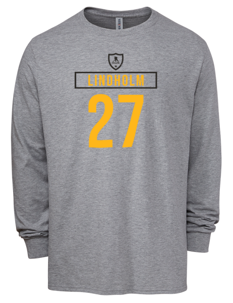 Home Jersey Hampus Lindholm Men's Premium Blend Long Sleeve-T-Shirt | Swagsta