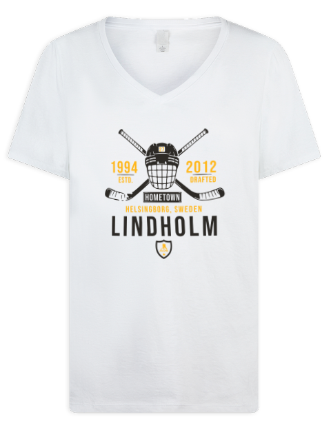Classic Heritage Hampus Lindholm Premium Ladies V-Neck T-Shirt | Swagsta