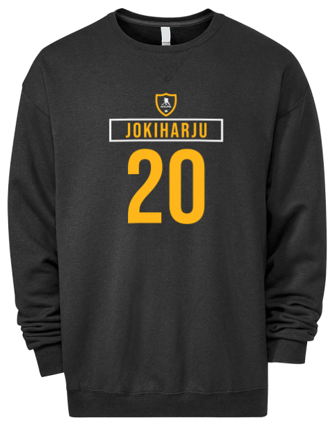 Away Jersey Henri Jokiharju Premium Unisex Crewneck Sweatshirt | Swagsta
