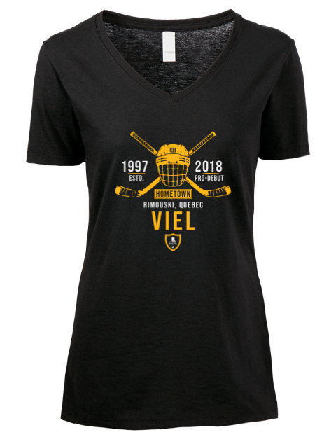 Heritage Jeffrey Viel Premium Ladies V-Neck T-Shirt | Swagsta