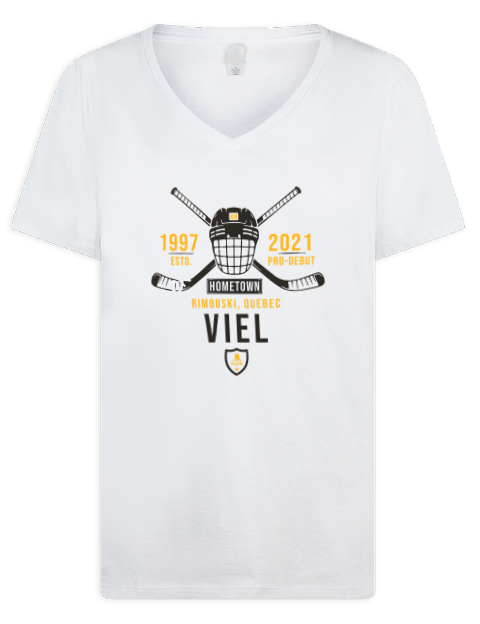 Classic Heritage Jeffrey Viel Premium Ladies V-Neck T-Shirt | Swagsta