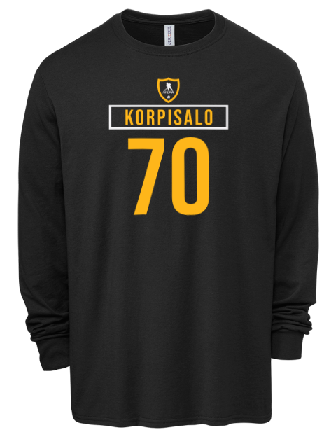 Away Jersey Joonas Korpisalo Men's Premium Blend Long Sleeve-T-Shirt | Swagsta