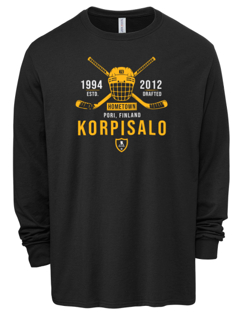 Heritage Joonas Korpisalo Men's Premium Blend Long Sleeve-T-Shirt | Swagsta