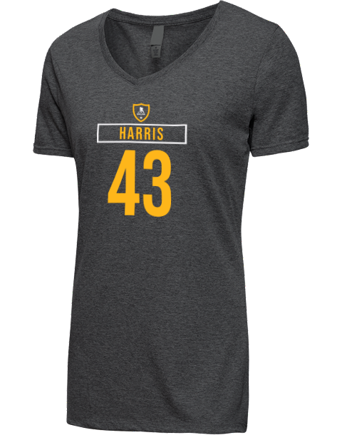 Away Jersey Jordan Harris Premium Ladies V-Neck T-Shirt | Swagsta