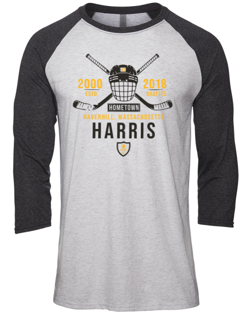 Classic Heritage Jordan Harris Unisex Premium Three-Quarter Raglan T-Shirt | Swagsta