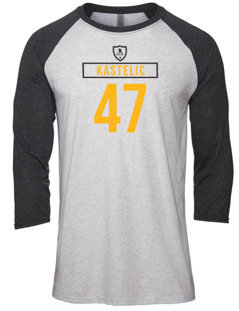 Home Jersey Mark Kastelic Unisex Premium Three-Quarter Raglan T-Shirt | Swagsta