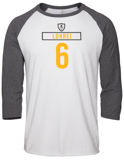Home Jersey Mason Lohrei Unisex Premium Three-Quarter Raglan T-Shirt | Swagsta