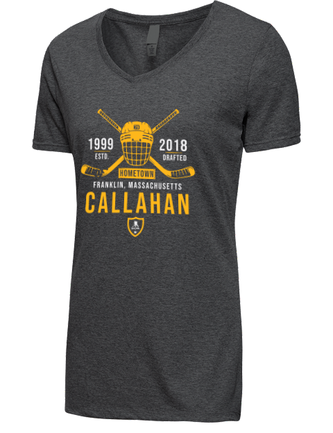 Heritage Michael Callahan Premium Ladies V-Neck T-Shirt | Swagsta
