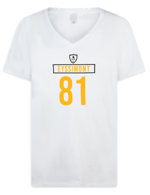 Home Jersey Michael Eyssimont Premium Ladies V-Neck T-Shirt | Swagsta