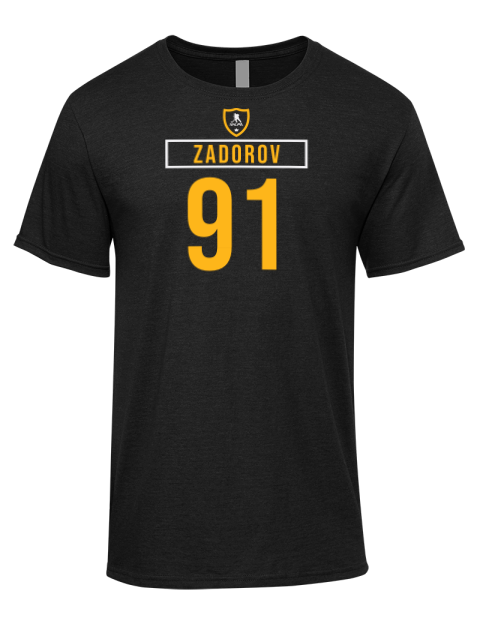 Away Jersey Nikita Zadorov Premium Ring-Spun Cotton Unisex T-Shirt | Swagsta