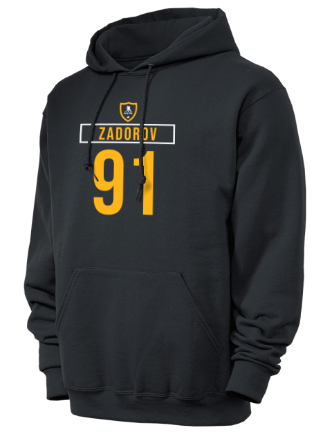 Away Jersey Nikita Zadorov Unisex Hooded Sweatshirt | Swagsta