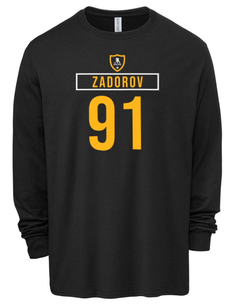 Away Jersey Nikita Zadorov Men's Premium Blend Long Sleeve-T-Shirt | Swagsta