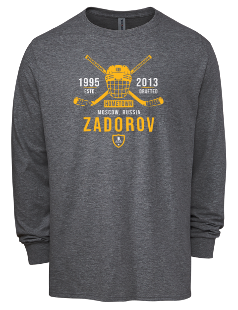 Heritage Nikita Zadorov Men's Premium Blend Long Sleeve-T-Shirt | Swagsta