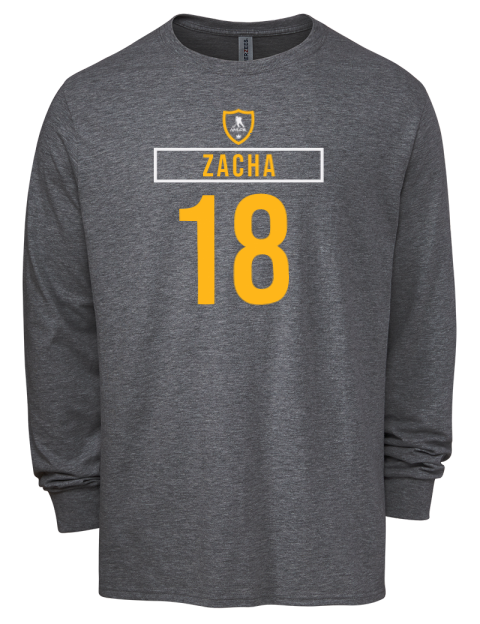 Away Jersey Pavel Zacha Men's Premium Blend Long Sleeve-T-Shirt | Swagsta