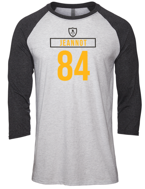 Home Jersey Tanner Jeannot Unisex Premium Three-Quarter Raglan T-Shirt | Swagsta