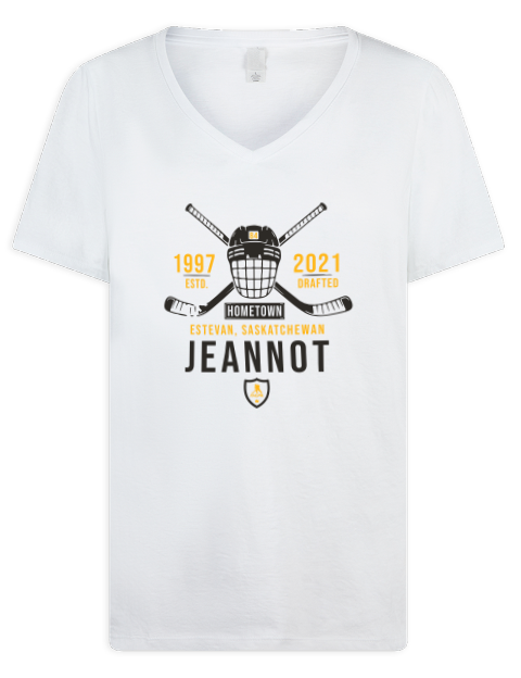 Classic Heritage Tanner Jeannot Premium Ladies V-Neck T-Shirt | Swagsta