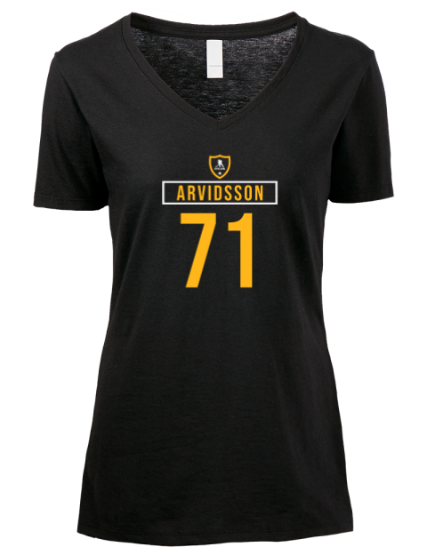 Away Jersey Viktor Arvidsson Premium Ladies V-Neck T-Shirt | Swagsta