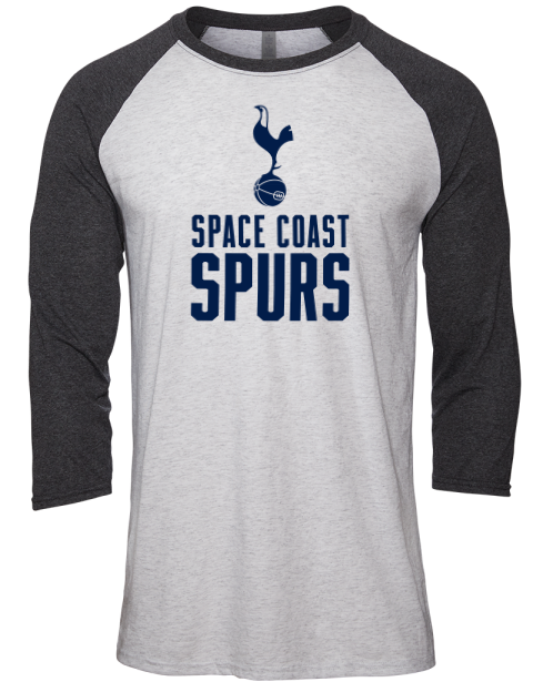 Space Coast Spurs Unisex Premium Three-Quarter Raglan T-Shirt