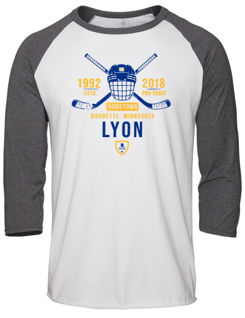 Classic Heritage Alex Lyon Unisex Premium Three-Quarter Raglan T-Shirt | Swagsta