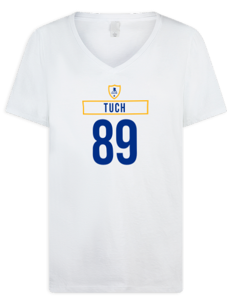 Home Jersey Alex Tuch Premium Ladies V-Neck T-Shirt | Swagsta