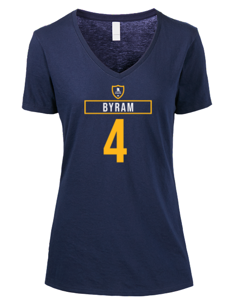 Away Jersey Bowen Byram Premium Ladies V-Neck T-Shirt | Swagsta