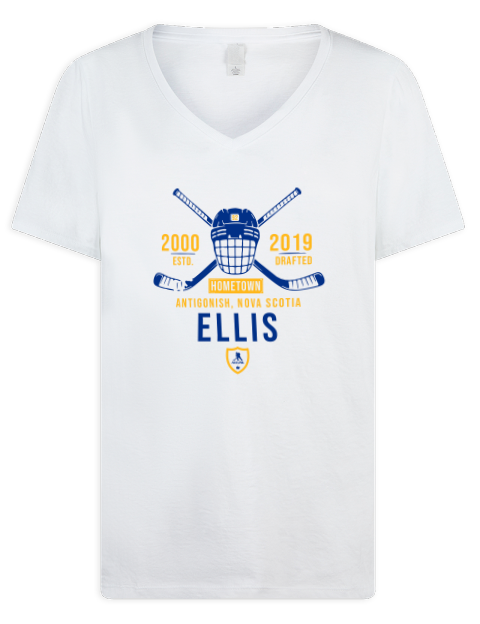 Classic Heritage Colten Ellis Premium Ladies V-Neck T-Shirt | Swagsta
