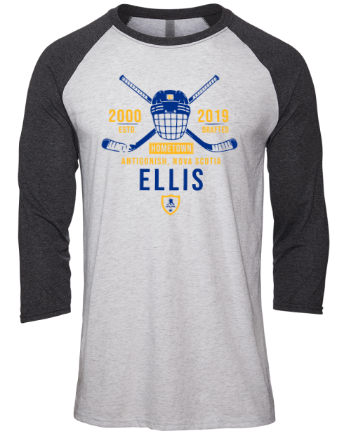 Classic Heritage Colten Ellis Unisex Premium Three-Quarter Raglan T-Shirt | Swagsta