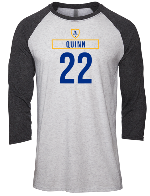 Home Jersey Jack Quinn Unisex Premium Three-Quarter Raglan T-Shirt | Swagsta
