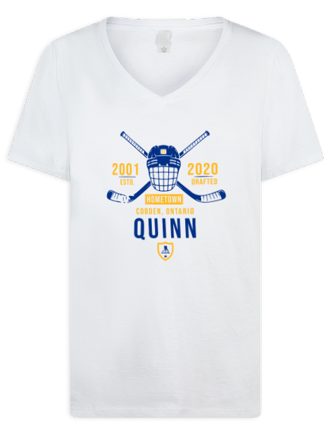 Classic Heritage Jack Quinn Premium Ladies V-Neck T-Shirt | Swagsta