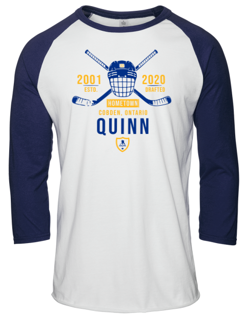 Classic Heritage Jack Quinn Unisex Premium Three-Quarter Raglan T-Shirt | Swagsta