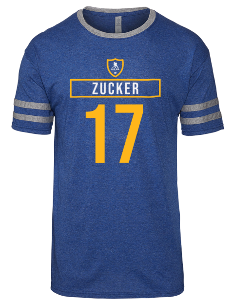 Away Jersey Jason Zucker Men's Tri-Blend T-Shirt | Swagsta