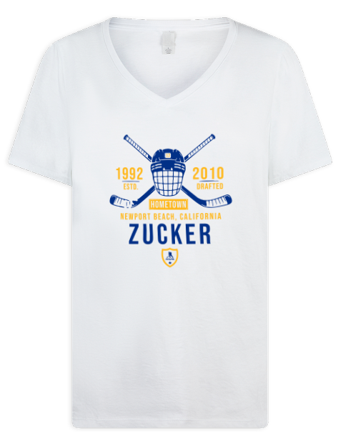 Classic Heritage Jason Zucker Premium Ladies V-Neck T-Shirt | Swagsta
