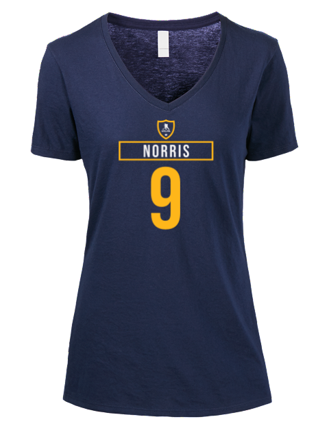 Away Jersey Joshua Norris Premium Ladies V-Neck T-Shirt | Swagsta