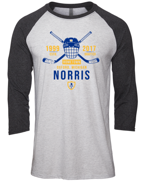 Classic Heritage Joshua Norris Unisex Premium Three-Quarter Raglan T-Shirt | Swagsta