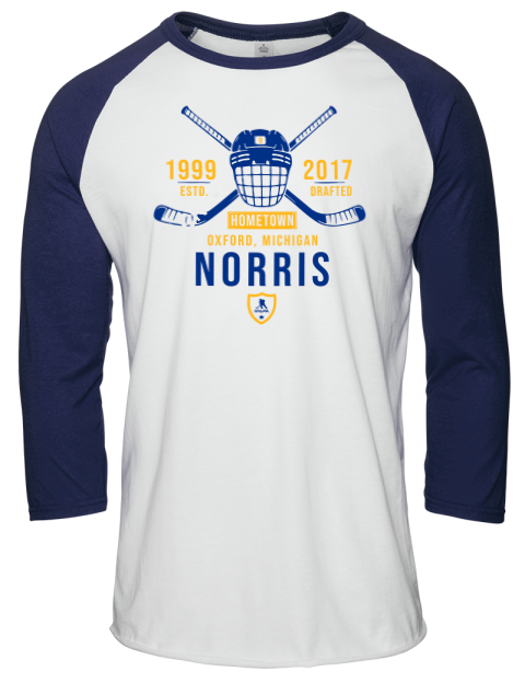 Classic Heritage Joshua Norris Unisex Premium Three-Quarter Raglan T-Shirt | Swagsta