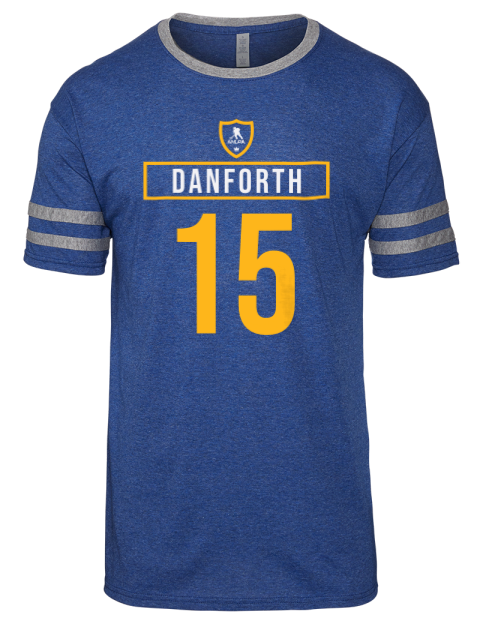 Away Jersey Justin Danforth Men's Tri-Blend T-Shirt | Swagsta