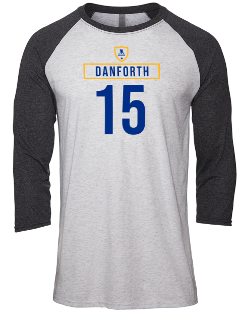 Home Jersey Justin Danforth Unisex Premium Three-Quarter Raglan T-Shirt | Swagsta