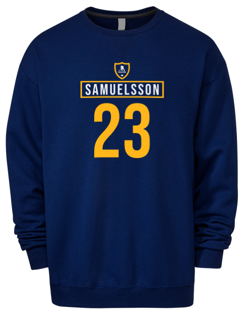 Away Jersey Mattias Samuelsson Premium Unisex Crewneck Sweatshirt | Swagsta