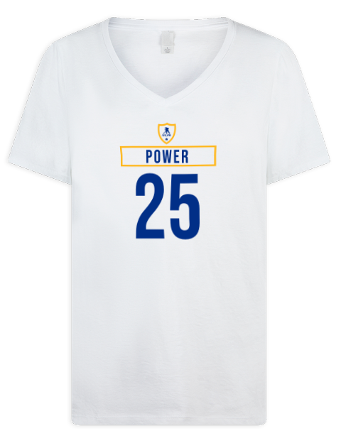 Home Jersey Owen Power Premium Ladies V-Neck T-Shirt | Swagsta