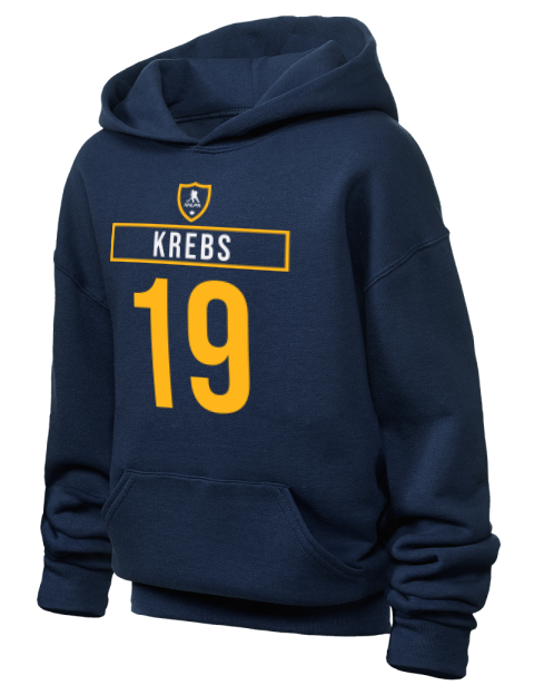 Away Jersey Peyton Krebs Youth Hooded Sweatshirt | Swagsta