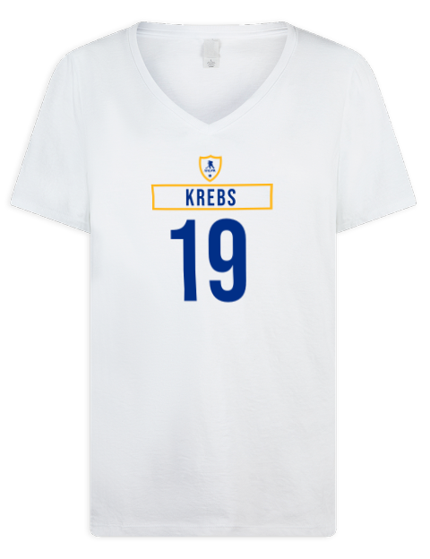 Home Jersey Peyton Krebs Premium Ladies V-Neck T-Shirt | Swagsta