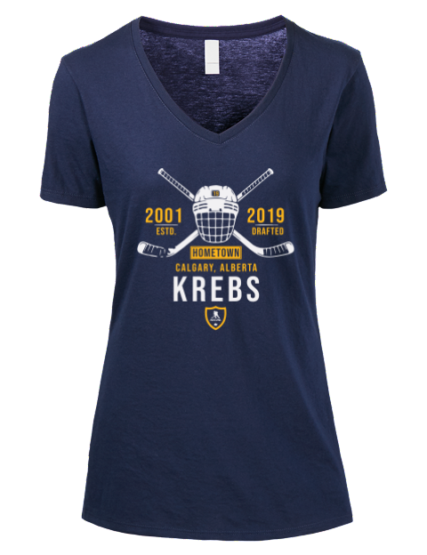 Heritage Peyton Krebs Premium Ladies V-Neck T-Shirt | Swagsta