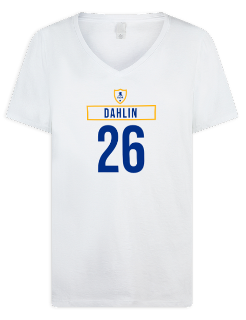 Home Jersey Rasmus Dahlin Premium Ladies V-Neck T-Shirt | Swagsta